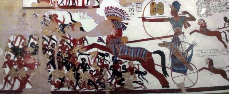 ancient egyptian pharaohs painting