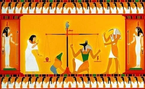 Egyptian afterlife painting