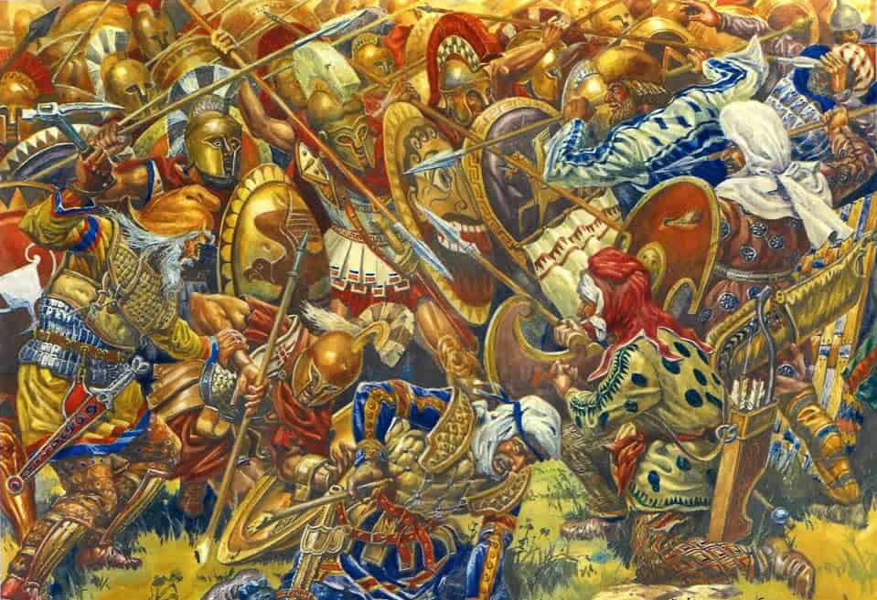 persian empire at battle