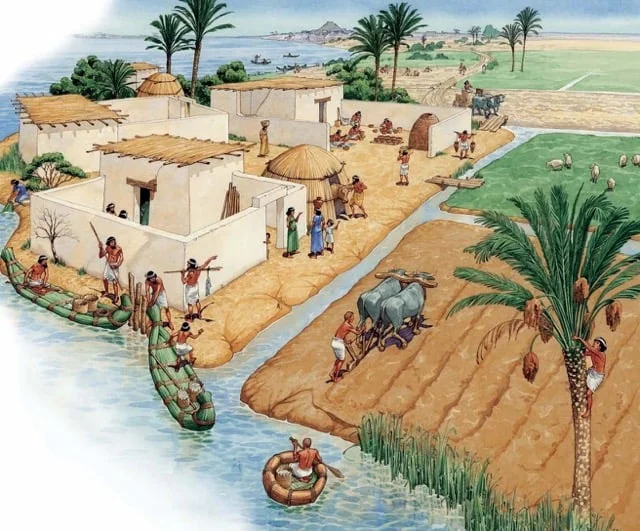 The Sumerians form the first towns and cities